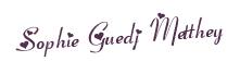 Sophie Guedj-Metthey - Signature